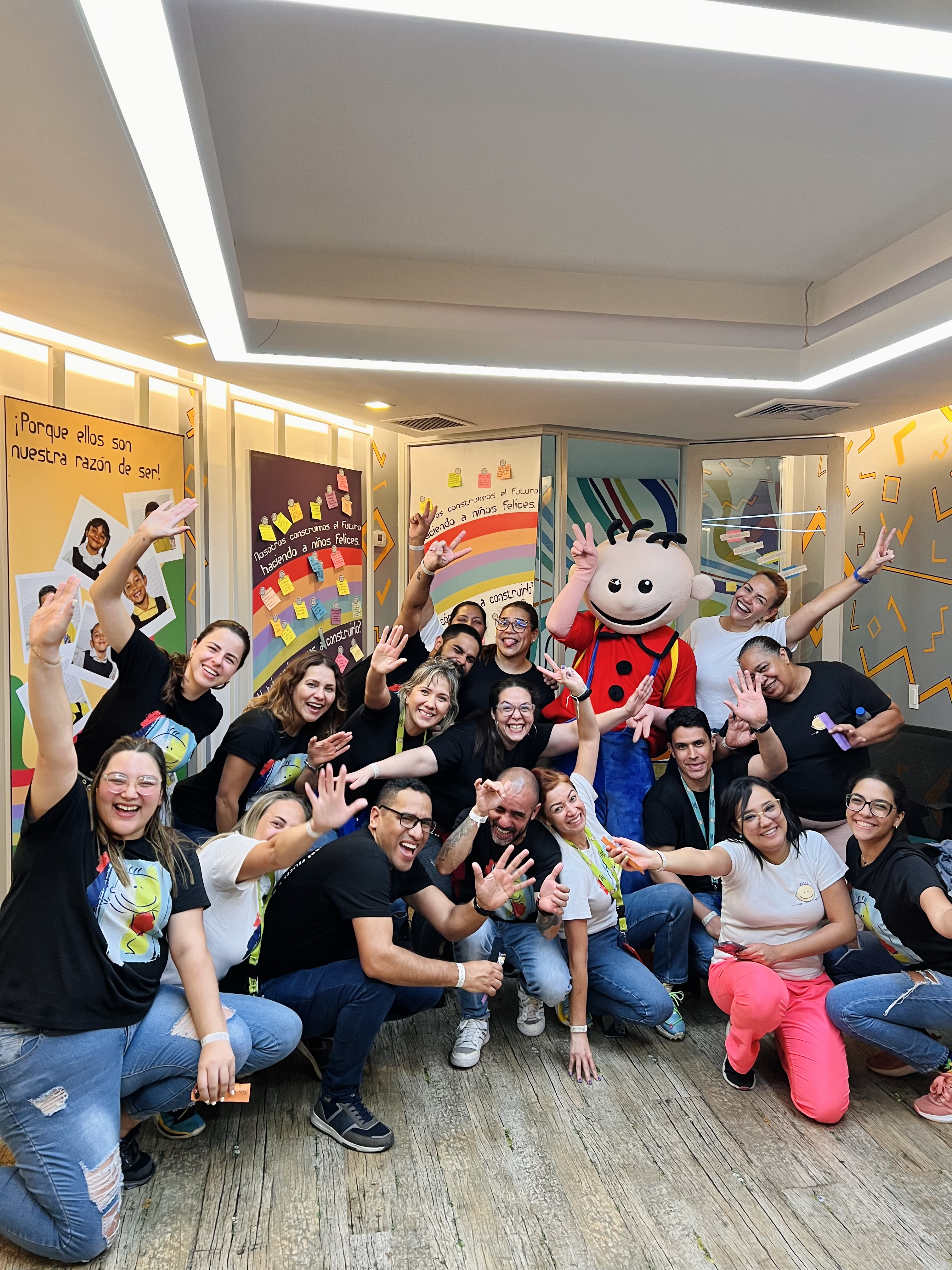 El equipo Fundafelices celebrando el cumpleaños de Edu y nuestro séptimo aniversario