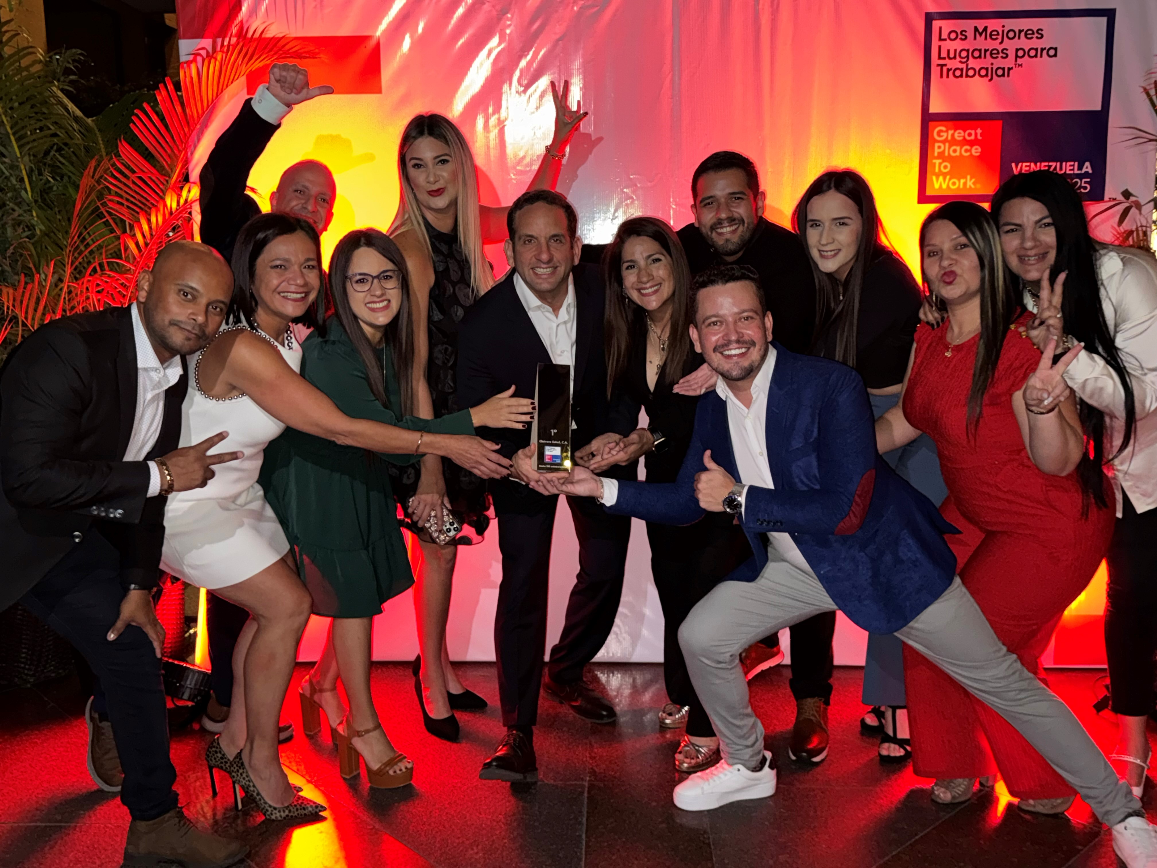 ¡Orgullosos! Por 3er año consecutivo, somos el 1er lugar como mejor lugar para trabajar en Venezuela.
